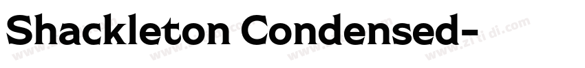 Shackleton Condensed字体转换